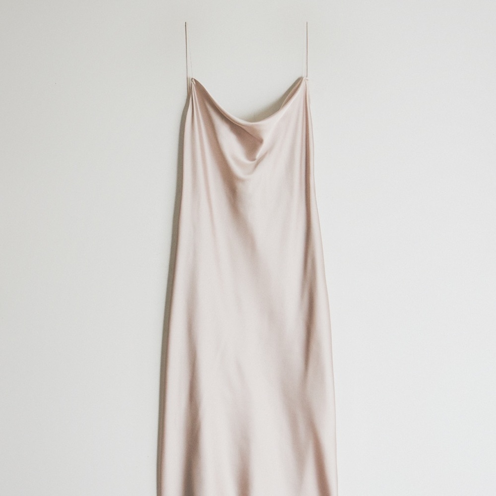 DELLA Slip Dress in Ash